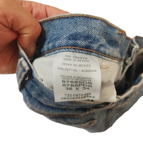 RUSTLER Men's Cargo Medium Denim Jeans Size 36x34 - Picture 11 of 13